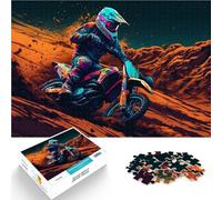 Puzzle Adulte 2000 pièces Jeune Homme Faisant du Motocross Défi Difficile pour soulager Le Stress Œuvre d'art 70x100cm