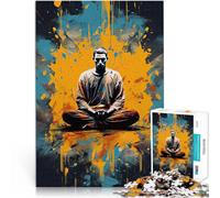 Puzzle Adulte 2000 pièces l'art de la méditation Entraînez Votre Cerveau et Vos Mains Jeu éducatif pour Anniversaire, Noël 70x100cm