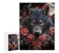 Puzzle Adulte 2000 Pièces Le Loup des Fleurs Artisanat Cadeau Famille Puzzles Classique Hands on Game 3D Puzzle Jouet en Bois Moderne Art Mural Cadeau Unique Décoration Intérieur 100 x 70 cm H-318