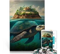 Puzzle Adulte 2000 pièces l'île aux Tortues Difficile à réaliser mais Amusant et Humoristique décoration Murale 70x100cm