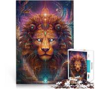 Puzzle Adulte 2000 pièces Lion radieux Jouets addictifs pour Le défi de l'intelligence cérébrale Œuvre d'art 70x100cm