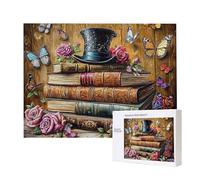 Puzzle Adulte 2000 Pièces Livres Chapeaux 100x70cm Impossible Difficile Défiant, Puzzles pour Adultes Jeu éducatif Défi Jouets 2000 Pièces Puzzles pour Adultes, Divertissement Créatif Cadeau u-739