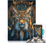 Puzzle Adulte 2000 pièces Lynx Magique Fantastique pour Le Jeu éducatif Challenge Toy Cadeau d'anniversaire, Cadeaux, décoration Murale 70x100cm