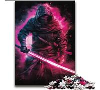 Puzzle Adulte 2000 pièces Néon Samouraï Guerrier Guerre pour et à partir de 14 Ans Jouets de Jeu Car C'est idéal comme Cadeau pour Toute la Famille 70x100cm