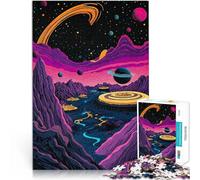 Puzzle Adulte 2000 pièces Paysage Urbain Cosmique Séjour Anti-Stress pour Tuer Le Temps avec Affiche et Feuille de Questions correspondantes 70x100cm