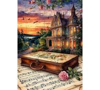 Puzzle Adulte 2000 pièces Paysages de châteaux d'époque 100x70 cm Puzzles pour Adultes Jeu éducatif Défi Jouets 2000 Pièces Puzzles pour Décoration de la Maison