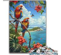Puzzle Adulte 2000 pièces Perroquet de la forêt Tropicale Jeu Stimulant et Jeu Familial Idéal comme Cadeau pour Toute la Famille 70x100cm