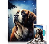 Puzzle Adulte 2000 pièces Portrait de Chien Saint-Bernard Jouets de Divertissement Familial Une œuvre d'art 70x100cm