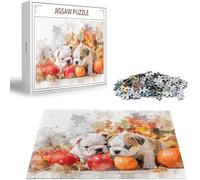Puzzle Adulte 2000 Pièces Puzzle Chien Puzzles pour Adultes de Qualité Supérieure, Citrouille Puzzles Classiques, DIY Jeu D'Intelligence De l'art de la Décoration Maison Jeu 2025 Cadeau Noël H-5081