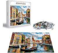 Puzzle Adulte 2000 Pièces Puzzle Venise Puzzles pour Adultes de Qualité Supérieure, Ville de l'eau Puzzles Classiques, DIY Jeu D'Intelligence De l'art de la Décoration Maison Jeu Cadeau Noël H-1895