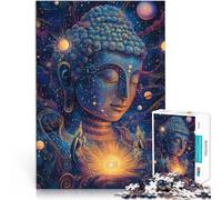 Puzzle Adulte 2000 pièces Statue de Bouddha sacré Fabriqué en Carton pour Les 14 Ans et Plus Jouets Cadeaux pour la Famille en Cadeau pour Toute la Famille et Les Amis。Taille:70x100cm/27.5x39.3pouce
