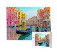 Puzzle Adulte 2000 Pièces Ville d'eau de Venise 100 x 70cm Puzzles pour Adultes Jeu éducatif Défi Jouets 2000 Pièces Puzzles pour Enfants, Puzzle de Bricolage Coloré pour la Décor de la Maison m-825
