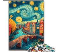Puzzle Adulte 2000 pièces, Ville sous Le Ciel Nocturne, à partir de 14 Ans, décoration Murale, Cadeau Unique pour Anniversaire et Noël (70x100cm)