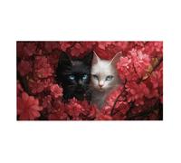 Puzzle Adulte 2444 Pièces Chat Noir et Blanc 179x45cm Impossible Difficile Défiant, Puzzles pour Adultes Jeu éducatif Défi Jouets 2444 Pièces Puzzles pour Adultes, Divertissement Créatif Cadeau z-342
