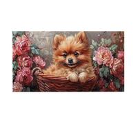 Puzzle Adulte 2444 Pièces Fleurs Chien 179x45cm Impossible Difficile Défiant, Puzzles pour Adultes Jeu éducatif Défi Jouets 2444 Pièces Puzzles pour Adultes, Divertissement Créatif Cadeau z-419