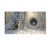 Puzzle Adulte 2444 Pièces Raton laveur d'hiver 179x45cm Impossible Difficile Défiant, Puzzles pour Adultes Jeu éducatif Défi Jouets 2444 Pièces Puzzles pour Adultes, Divertissement Créatif Cadeau z149