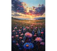 Puzzle Adulte 30 Pièces Fleurs Aquarelles Lever du Soleil 25 x 20 cm Classique Puzzles Jeu Éducatif Défi Divertissement Créatif Puzzle 30 Pieces Adulte