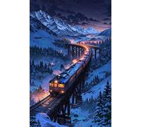 Puzzle Adulte 30 Pièces Train d'hiver 25 x 20 cm Classique Puzzles Jeu Éducatif Défi Divertissement Créatif Puzzle 30 Pieces Adulte