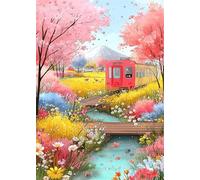 Puzzle Adulte 30 Pièces Train Fleurs 25 x 20 cm Classique Puzzles Jeu Éducatif Défi Divertissement Créatif Puzzle 30 Pieces Adulte