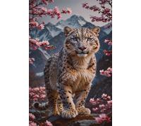 Puzzle Adulte 300 Pièces Animal Léopard Fleur 40 x 28 cm Classique Puzzles Jeu Éducatif Défi Divertissement Créatif Puzzle 300 Pieces Adulte