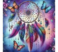 Puzzle Adulte 300 Pièces, Bricolage Puzzle Attrape-rêves Fleuri, Puzzles Impossible 300 Pieces, Jeu de Famille Team Building, Cadeau pour Les Amants ou Les Amis, Unique Home Decor