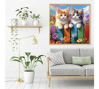 Puzzle Adulte 300 Pièces, Bricolage Puzzle Chat Amoureux, Puzzles Impossible 300 Pieces, Jeu de Famille Team Building, Cadeau pour Les Amants ou Les Amis, Unique Home Decor