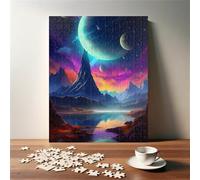 Puzzle Adulte 300 Pièces Lac Space Mountain 38 x 26 cm Puzzles pour Adultes Jeu éducatif Puzzle Impossible Puzzles 300 Pièces Adultes