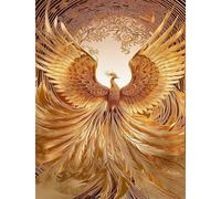 Puzzle Adulte 300 Pièces,Phénix d'or 40x28 cm Puzzles pour Adultes Jeu éducatif Défi Jouets Puzzles pour Décoration de la Maison