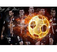 Puzzle Adulte 300 Pièces, Puzzle 3D, Équipe De Joueurs De Football du Paris