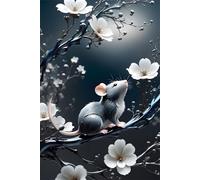 Puzzle Adulte 300 Pièces Souris Fleurs 40 x 28 cm Classique Puzzles Jeu Éducatif Défi Divertissement Créatif Puzzle 300 Pieces Adulte