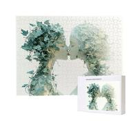 Puzzle Adulte 3000 Pièces Baiser de Couple Puzzles pour Adultes Jeu éducatif Défi Jouets 3000 Pièces Puzzles pour Adultes Enfants, Puzzle de Bricolage Coloré pour la Décor de la Maison 122x80cm l-704