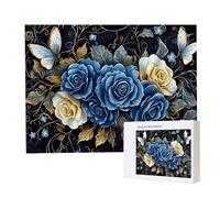 Puzzle Adulte 3000 Pièces Butterfly Rose Puzzles pour Adultes Jeu éducatif Défi Jouets 3000 Pièces Puzzles pour Adultes Enfants, Puzzle de Bricolage Coloré pour la Décor de la Maison 122x80cm l-318