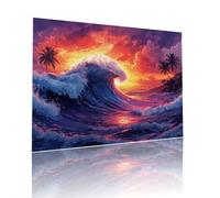 Puzzle Adulte 3000 pièces Coucher Soleil Flots Puzzles Classiques pour Adultes et Enfants à Partir de 6 Ans éducatif Jouets, Qualité Supérieure Mystery Éducatif Challenge, pour Cadeaux 81x122cm t-566
