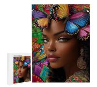 Puzzle Adulte 3000 Pièces Femme Papillon 122 x 80cm Puzzles pour Adultes Jeu éducatif Défi Jouets 3000 Pièces Puzzles pour Adultes Enfants, Puzzle de Bricolage Coloré pour la Décor de la Maison m-656