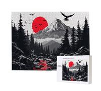 Puzzle Adulte 3000 Pièces Mont Fuji 122 x 80cm Puzzles pour Adultes Jeu éducatif Défi Jouets 3000 Pièces Puzzles pour Adultes Enfants, Puzzle de Bricolage Coloré pour la Décoration de la Maison m-240