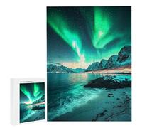 Puzzle Adulte 3000 Pièces Paysage des aurores boréales 122 x 80cm Puzzles pour Adultes Jeu éducatif Défi Jouets 3000 Pièces Puzzles pour Enfants, Puzzle de Bricolage pour la Décor de la Maison m-36