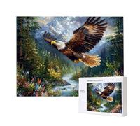 Puzzle Adulte 4000 Pièces Aigle Paysage 140x87cm Impossible Difficile Défiant, Puzzles pour Adultes Jeu éducatif Défi Jouets 4000 Pièces Puzzles pour Adultes, Divertissement Créatif Cadeau u-455