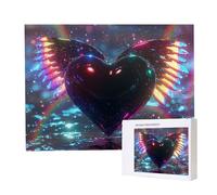 Puzzle Adulte 4000 Pièces Amour Noir Puzzles pour Adultes Jeu éducatif Défi Jouets 4000 Pièces Puzzles pour Adultes Enfants, Puzzle de Bricolage Coloré pour la Décoration de la Maison 140x87cm l-285