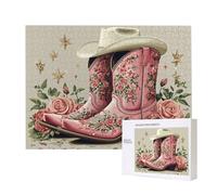 Puzzle Adulte 4000 Pièces Bottes Roses 140x87cm Impossible Difficile Défiant, Puzzles pour Adultes Jeu éducatif Défi Jouets 4000 Pièces Puzzles pour Adultes, Divertissement Créatif Cadeau u-864