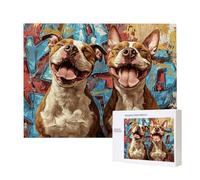 Puzzle Adulte 4000 Pièces Bulldog 140x87cm Impossible Difficile Défiant, Puzzles pour Adultes Jeu éducatif Défi Jouets 4000 Pièces Puzzles pour Adultes, Divertissement Créatif Cadeau u-174