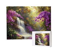 Puzzle Adulte 4000 Pièces Cascade pittoresque Puzzles pour Adultes Jeu éducatif Défi Jouets 4000 Pièces Puzzles pour Enfants, Puzzle de Bricolage Coloré pour la Décor de la Maison 140x87cm l-213