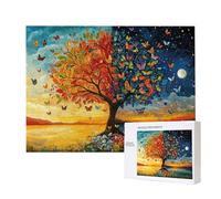 Puzzle Adulte 4000 Pièces Couleur Arbre 140x87cm Impossible Difficile Défiant, Puzzles pour Adultes Jeu éducatif Défi Jouets 4000 Pièces Puzzles pour Adultes, Divertissement Créatif Cadeau u-68