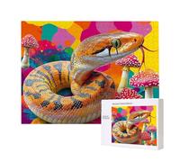Puzzle Adulte 4000 Pièces Couleur Serpent 140x87cm Impossible Difficile Défiant, Puzzles pour Adultes Jeu éducatif Défi Jouets 4000 Pièces Puzzles pour Adultes, Divertissement Créatif Cadeau u-66