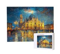Puzzle Adulte 4000 Pièces Église du Ciel étoilé Puzzles pour Adultes Jeu éducatif Défi Jouets 4000 Pièces Puzzles pour Enfants, Puzzle de Bricolage Coloré pour la Décor de la Maison 140x87cm l-867