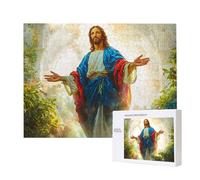 Puzzle Adulte 4000 Pièces Jésus Paysage 140x87cm Impossible Difficile Défiant, Puzzles pour Adultes Jeu éducatif Défi Jouets 4000 Pièces Puzzles pour Adultes, Divertissement Créatif Cadeau u-882
