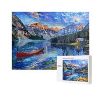 Puzzle Adulte 4000 Pièces Lac Bateaux 140x87cm Impossible Difficile Défiant, Puzzles pour Adultes Jeu éducatif Défi Jouets 4000 Pièces Puzzles pour Adultes, Divertissement Créatif Cadeau u-285