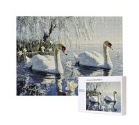 Puzzle Adulte 4000 Pièces Lacs cygnes 140x87cm Impossible Difficile Défiant, Puzzles pour Adultes Jeu éducatif Défi Jouets 4000 Pièces Puzzles pour Adultes, Divertissement Créatif Cadeau u-295