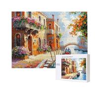 Puzzle Adulte 4000 Pièces Ville d'eau de Venise 140x87cm Impossible Difficile Défiant, Puzzles pour Adultes Jeu éducatif Défi Jouets 4000 Pièces Puzzles pour Adultes, Créatif Cadeau u-795