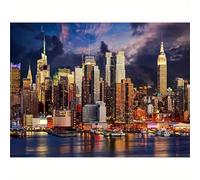 Puzzle Adulte 500 Pièces 52x38 cm Puzzles pour Adultes Jeu éducatif Défi Jouets 500 pièces Puzzles pour Adulte Familial Parfait - Paysage Urbain