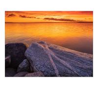 Puzzle Adulte 500 Pièces, Cadeau Unique-Pierres,rochers,Coucher de Soleil,Horizon,Ciel 52x38cm